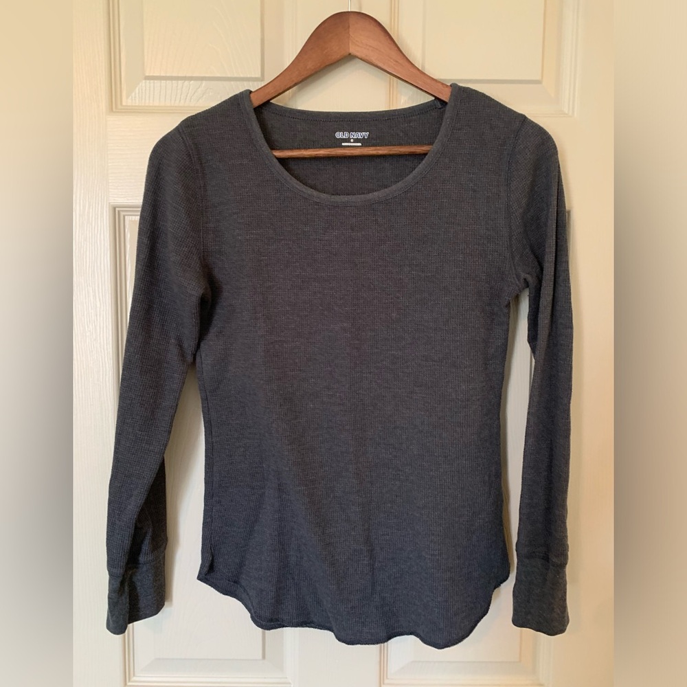 Old Navy Women's Gray Long Sleeve Top